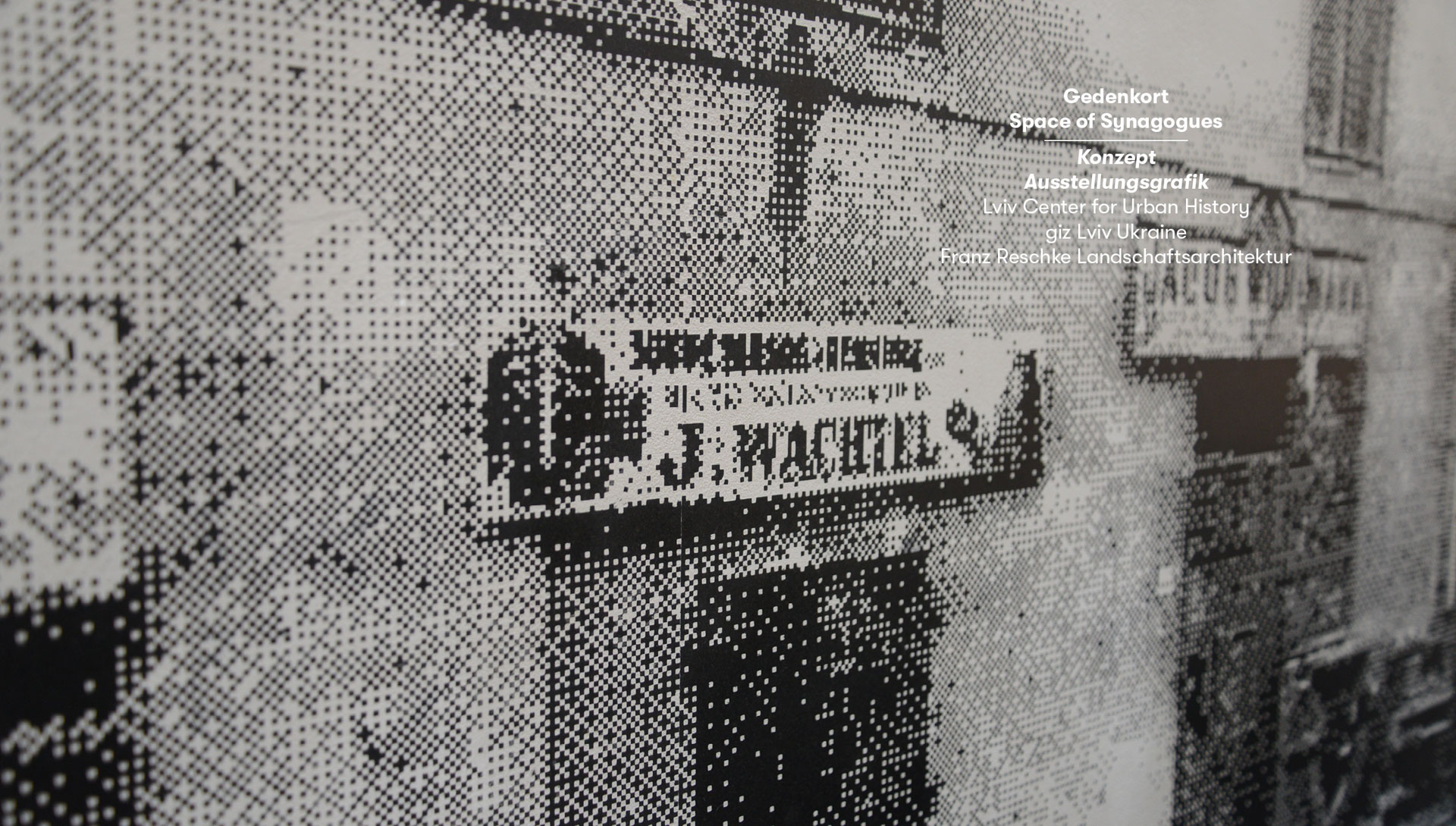 Gedenkort Space of Sysnagogues Grafik